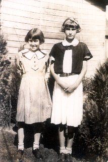 Helen and Lenore in 1935