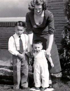 Lenore, Steve, Mike in 1949