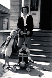 Lenore, Steve and Sharon in 1946